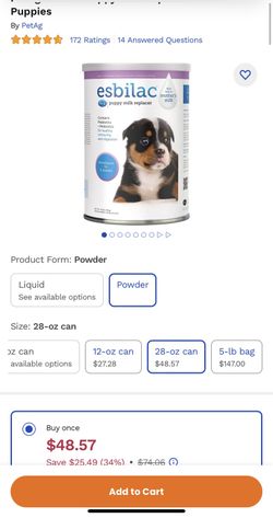 Puppy Powder Milk 
