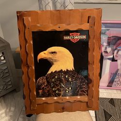 Harley Davidson Wooden Clock