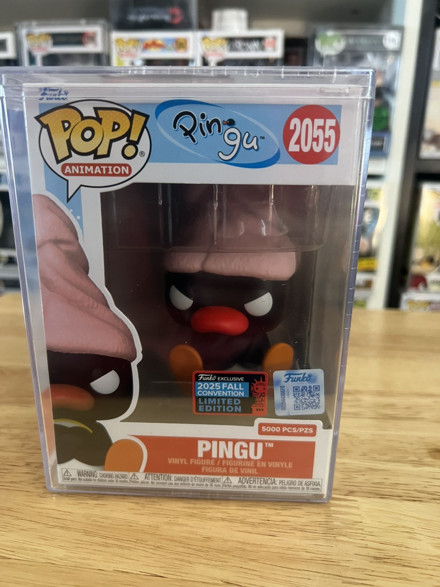 NEW IN HAND 5000 PIECE LIMITED Pingu Bath Towel Funko Pop #2055 Animation NYCC