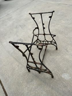 Antique Wrought Iron Sewing stand
