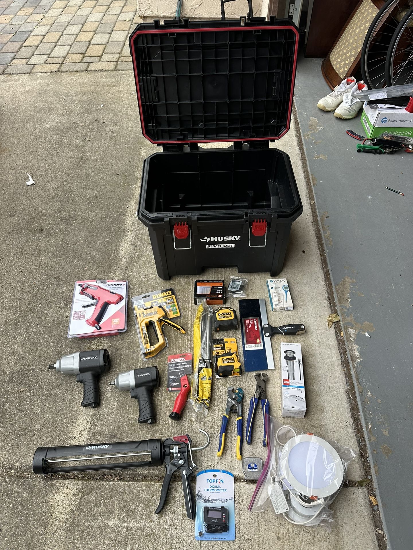 A Bunch Of Brand New Tools + Tool Box