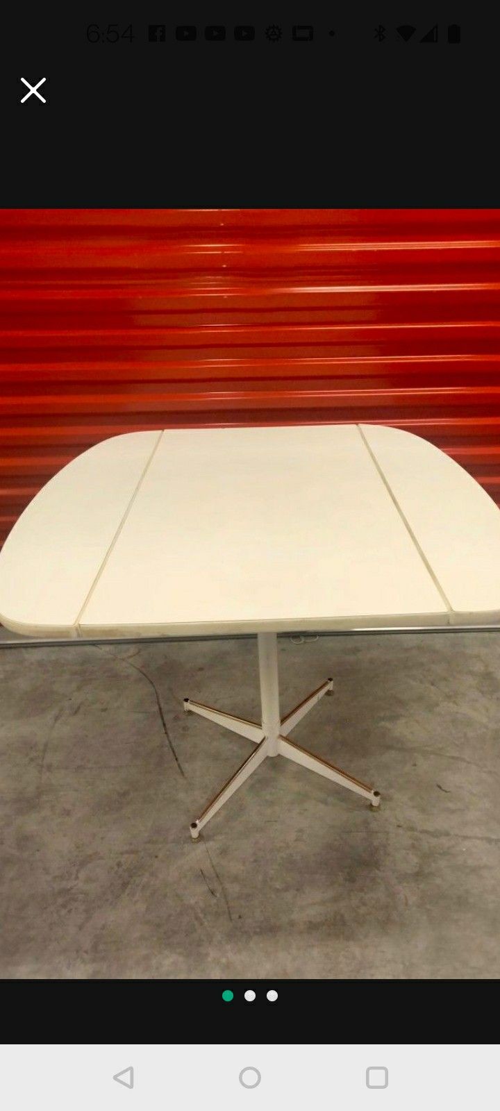 Double Leaf Drop Formica Side Kitchen Table $40