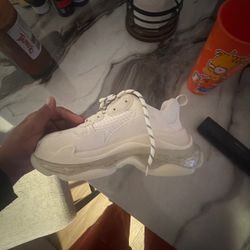 Balenciaga Triple S White Sneakers