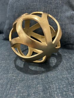 Gold Decorative Geometric Sphere Home Décor