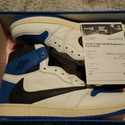 Travis Scott X Fragment Air Jordan 1 Retro High OG SP  Size 11