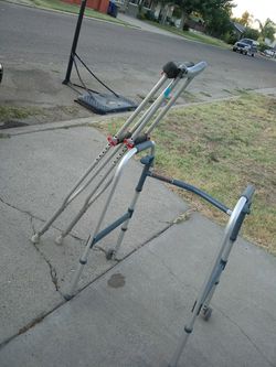 Crutches and walker