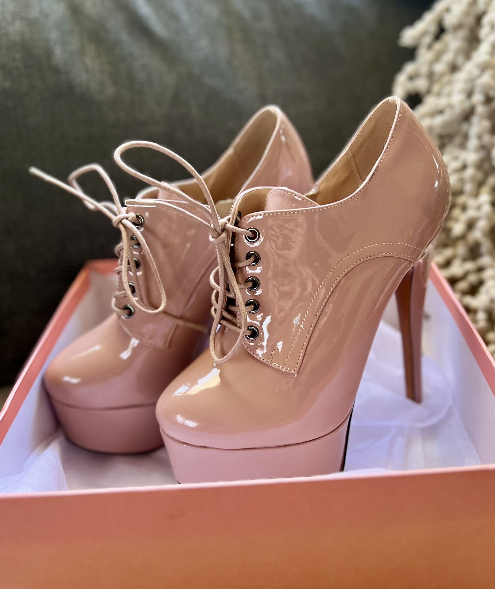 Pink Boot High Heels
