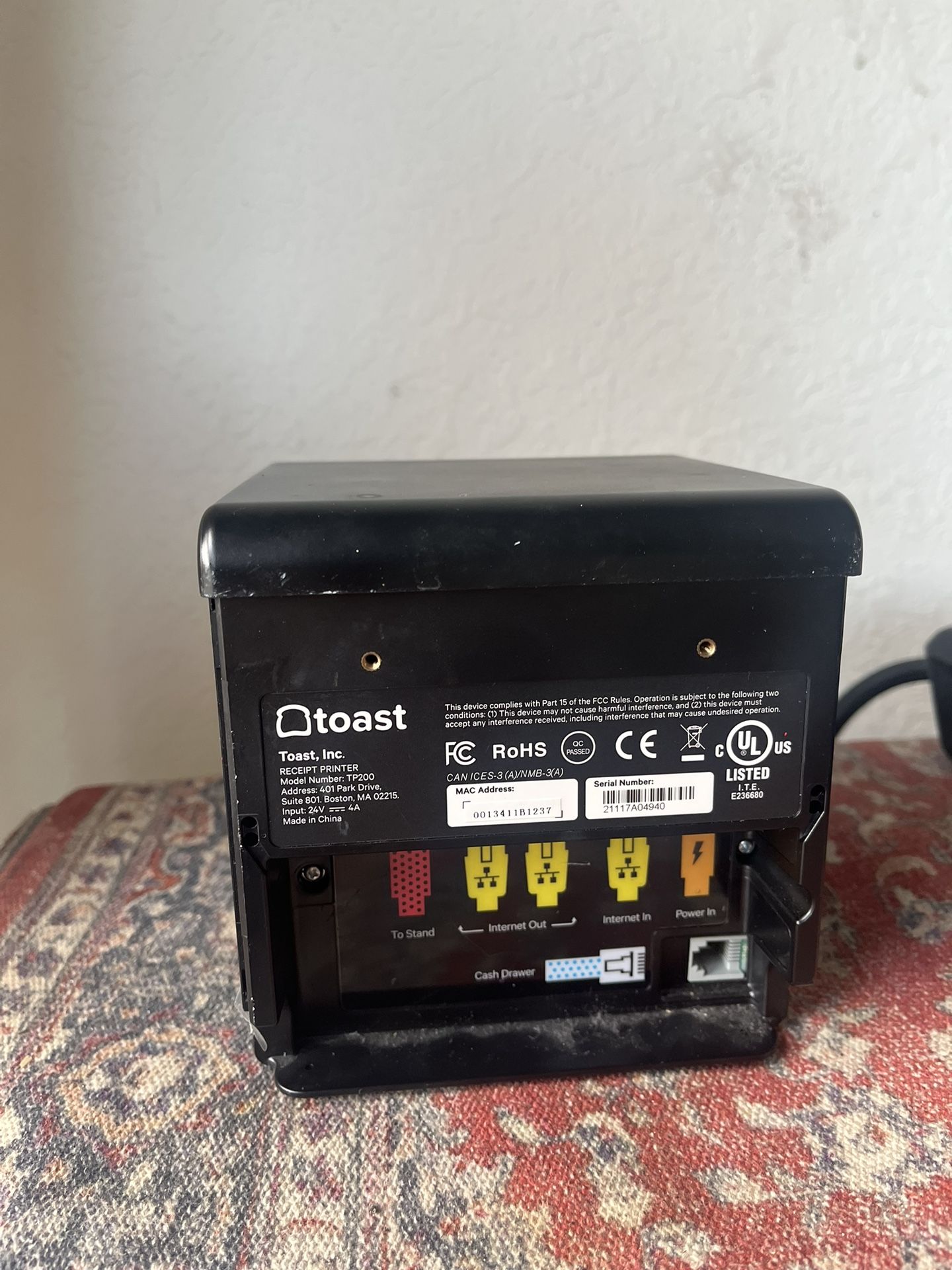 Toast POS printer