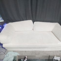 Cream Color Barely Used Boneless Couch 