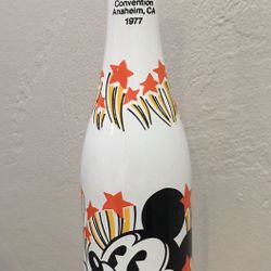 1977 NSDA CONVENTION ANAHEIM CA DISNEY SODA BOTTLE MICKEY MOUSE GOOFY DONALD