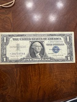 $1 Star Note silver certificate