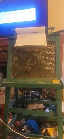 Kids chalk board / dry erase marker art board.