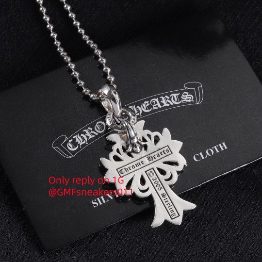 C.hrome H.earts Necklace
