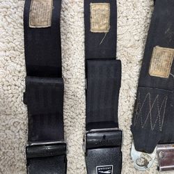 Jaguar XKE E-Type Kangol Reflex Model Series 3, Left Hand And Right Hand Front Seat Lap Belt pair From 1971 Series 3, 2+2 E-Type Vehicle