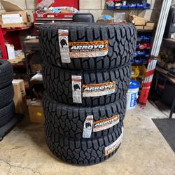 New set of (4) 35x12.50R20 Arroyo RT Red Label tires for sale