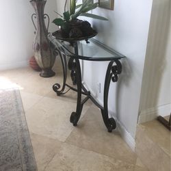 Glass Side Table