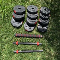 Adjustable Weights Dumbbells 