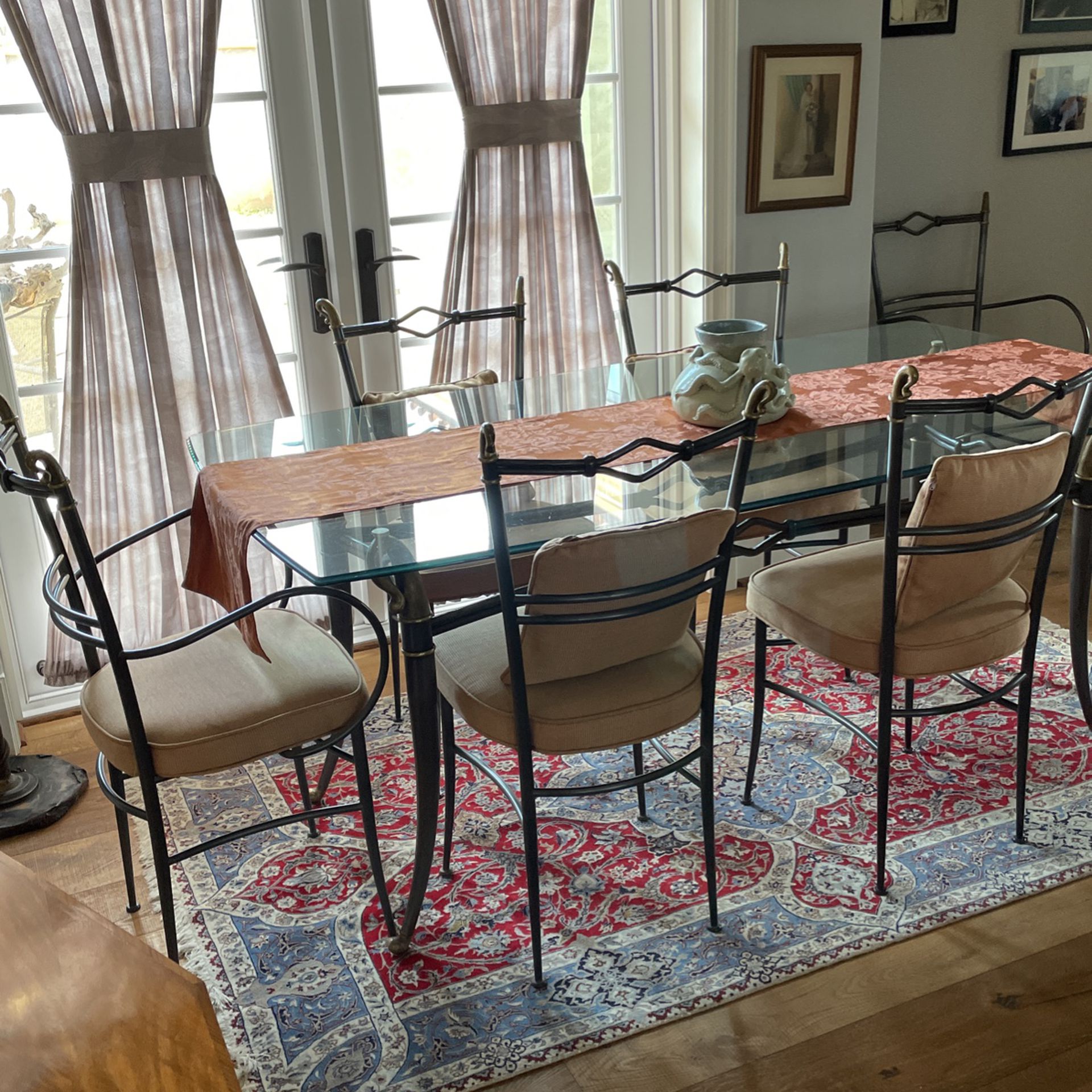 Italian Table And 6 Chairs 