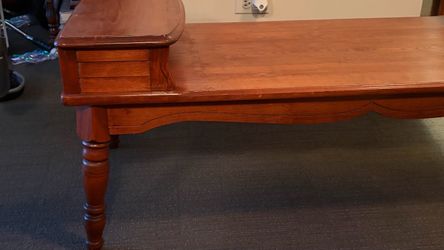Vintage mid-century both sides step end table