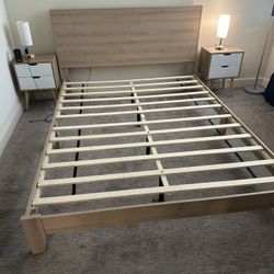 Queen Bed Frame And Nightstands 