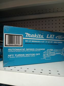 Makita new 41/2”-5” grinder 18v brushless tool only