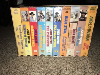 Lot of 10 John Wayne film fest 10 classic movies VHS