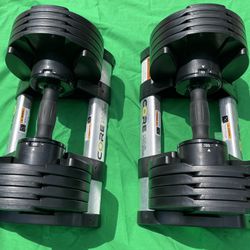 New 5 To 50 LB Adjustable Dumbbells (Core Home Fitnes)