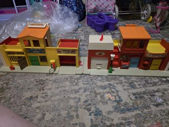 Vintage Little People Town