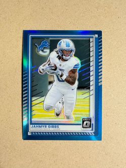 2025 Panini Donruss Optic Jahmyr Gibbs Blue Prizm /349