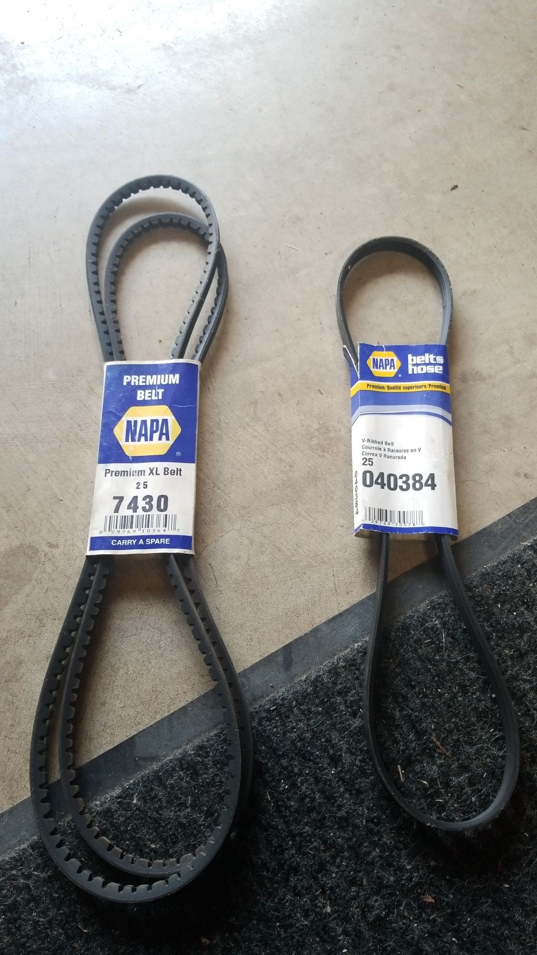 Napa cenpertine belts 7430, 040384