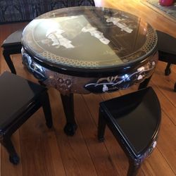 Vintage Chinese Tea Table