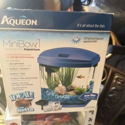 NEW Aqueon MiniBow 1 Gallon LED Aquarium Kit (Perfect for Betta)