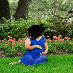 Blue Maternity Dress 