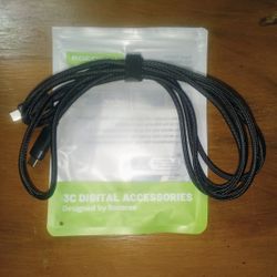 New Rocoren 240w Fast charging USB-C to USB-C Data Cable.  Plz Read Tag 2 pic Cash