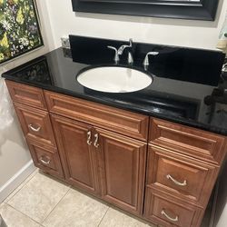 Bath Cabinet 48” Cherry 
