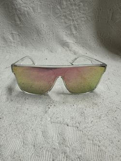 Panama Jack Clear Frame Frosted Lens Sunglasses