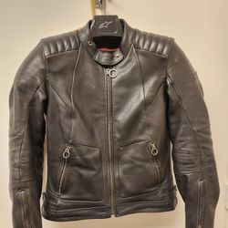 ALPINESTARS Motorcycle WOMEN'S LEATHER JACKET  Size Medium 