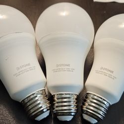 Stone 10W (100W equ) 1050LM Smart WiFi RGB light bulbs (3-pack)