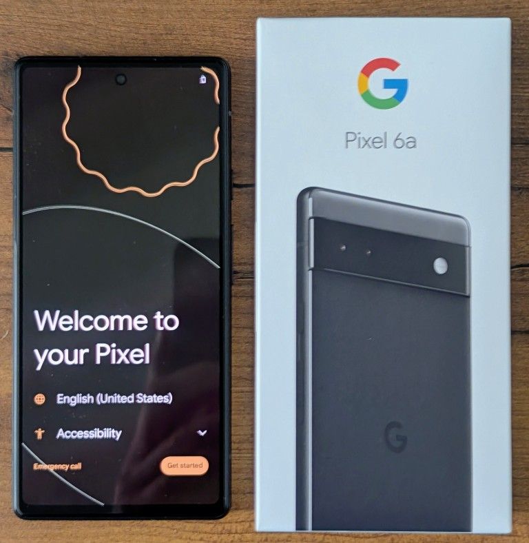 Google Pixel 6a Charcoal 128gb LIKE NEW