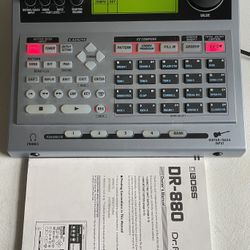 BOSS DR-880 Dr. Rhythm With Power Supply Drum Machine Manual