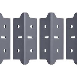 Muscle Rack 16-Pack Steel Post Coupling Outer in Grey (4 in. H x 1.375 in. W x 1.375 in. D)