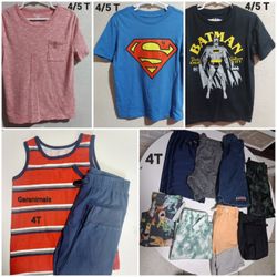 4T BOY SUMMER CLOTHES (ROPA PARA NIÑO TALLA 4 AÑOS)