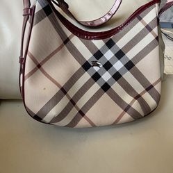 Authentic Burberry Purse With Matching Small Wallet