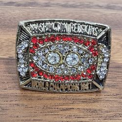 Washington Redskins Championship Ring Men's Size 10 Superbowl 12 Fan Edition Gold 87 88