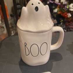 Rae Dunn Boo Mug W Topper