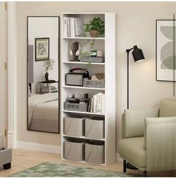 Berdene Simply Home Free Standing 6-Tier Open Storage Bookcase