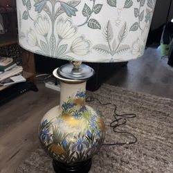 Large Antique Asian Style Lamp 