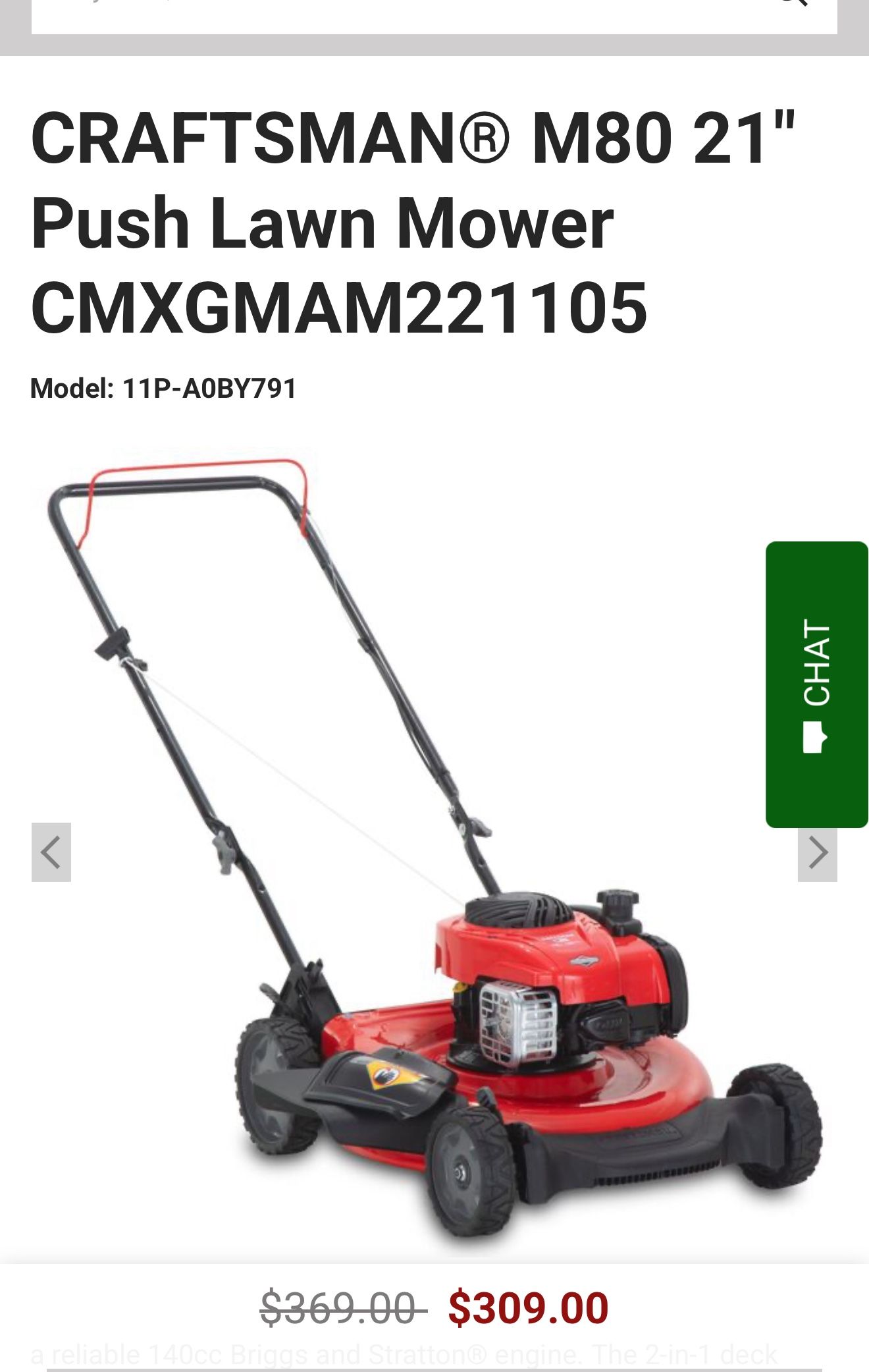 Brand New In Box Gas Craftsman Lawn Mower