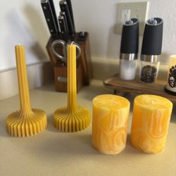 Lot Of beautiful Yellow Candles