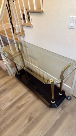 Glass Console Table